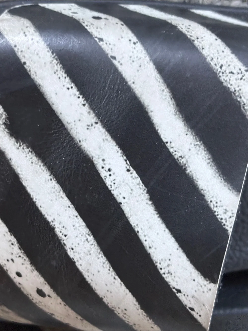 Off White Spray Stripes Slides Black White EU 42 9 us